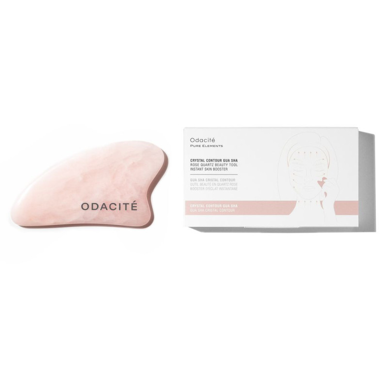 Gua Sha Crystal Contour Rose Quartz